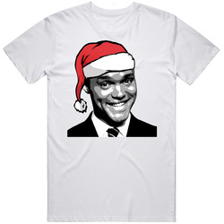 Trevor Noah Santa  Christmas Retro Graphic Unisex Cotton White Classic T Shirt