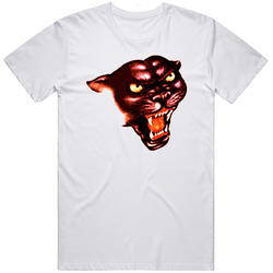 Panther Wrestling  White Retro Graphic Unisex Cotton White Classic T Shirt