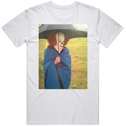 Pennywise It White Retro Graphic Unisex Cotton White Classic T Shirt