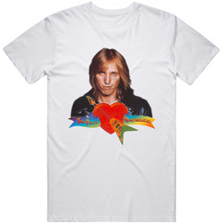 Tom Petty Heartbreakers Singer Guitar Vintage T-shirt White Men's Clothing  Retro Graphic Unisex Cotton White Classic T Shirt