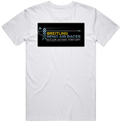 Breitling Reno Air Races Retro Graphic Unisex Cotton White Classic T Shirt