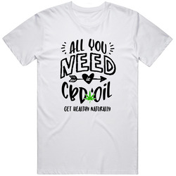 All You Need Retro Graphic Unisex Cotton White Classic T Shirt