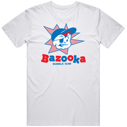 Bazooka Joe, T-Shirt, Bubble Gum, Cartoon, Strip Retro Graphic Unisex Cotton White Classic T Shirt