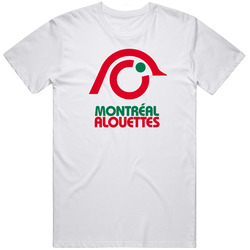 Montreal Alouettes, T-Shirt, Retro, CFL, Football, Logo, 1970'S, 70's, Canadian Retro Graphic Unisex Cotton White Classic T Shirt