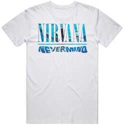 Grunge Style Nirvana Nevermind Hot Tee Retro Graphic Unisex Cotton White Classic T Shirt