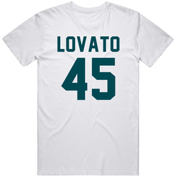 Rick Lovato # 45 Jersey Back Philadelphia Football Team Fan For White Retro Graphic Unisex Cotton White Classic T Shirt