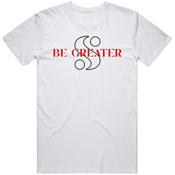 Be Greater Serena Williams Motivational Tennis Fan Retro Graphic Unisex Cotton White Classic T Shirt