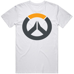 Overwatch Logo Retro Graphic Unisex Cotton White Classic T Shirt