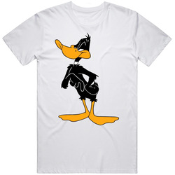 Daffy Duck Retro Graphic Unisex Cotton White Classic T Shirt