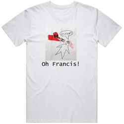 Deadpool Oh Francis Retro Graphic Unisex Cotton White Classic T Shirt