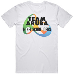 Mikel Schreuders Aruba Rio Olympics 2016 Logo Retro Graphic Unisex Cotton White Classic T Shirt