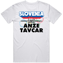 Slovenia Loves Anze Tavcar Swimming 100 M Freestyle Olympics Retro Graphic Unisex Cotton White Classic T Shirt