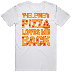 Pizza Love Me Back Hq Retro Graphic Unisex Cotton White Classic T Shirt