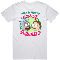 Pussy Pounders Clean Retro Graphic Unisex Cotton White Classic T Shirt