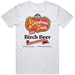 Pennsylvania Dutch Birch Beer Original Recipe Retro Graphic Unisex Cotton White Classic T Shirt
