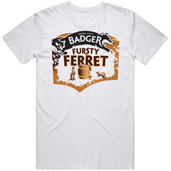 Fursty Ferret Amber Ale Beer Christmas Gift Retro Graphic Unisex Cotton White Classic T Shirt