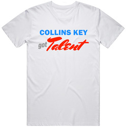 Collins Key Got Talent Americas Best Tv Show Retro Graphic Unisex Cotton White Classic T Shirt