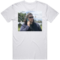 Oakland Bbq Lady Calling Cops Retro Graphic Unisex Cotton White Classic T Shirt