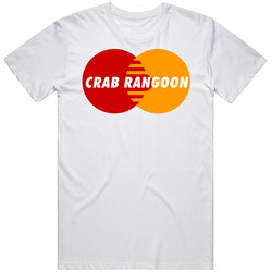Crab Rangoon Lover Mastercard Parody Funny Gift Retro Graphic Unisex Cotton White Classic T Shirt