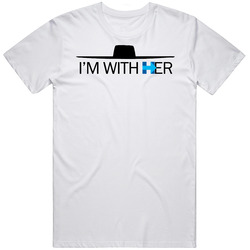 I'm With Her Beyonce Hillary Clinton Elections Retro Graphic Unisex Cotton White Classic T Shirt