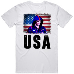 Michael Phelps American Flag Usa 2016 Olympic Swimming Fan Stink Face Retro Graphic Unisex Cotton White Classic T Shirt