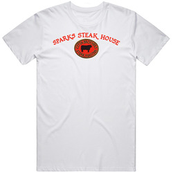 Sparks Steak House Popular New York City Steakhouse Retro Graphic Unisex Cotton White Classic T Shirt