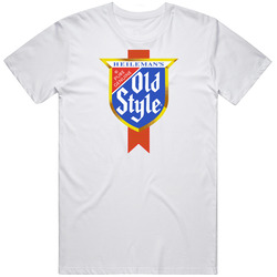 G. Heileman Brewing Company Old Style Label Logo Defunct Brewery Company Beer Fan Gift Idea Retro Graphic Unisex Cotton White Classic T Shirt