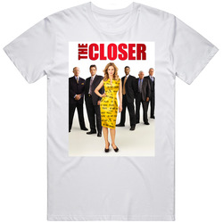 The Closer Popular Cop Show Tv Fan Retro Graphic Unisex Cotton White Classic T Shirt