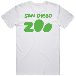 San Diego Zoo Logo Retro Graphic Unisex Cotton White Classic T Shirt