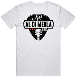 Number One Al Di Meola Legendary Guitarist Bass Guitar Player Fan Retro Graphic Unisex Cotton White Classic T Shirt