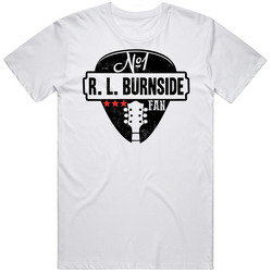 Number One R. L. Burnside Legendary Guitarist Bass Guitar Player Fan Retro Graphic Unisex Cotton White Classic T Shirt
