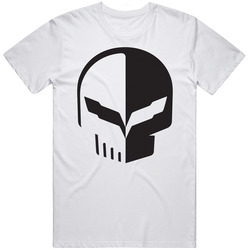 Chevrolet Corvette Racing Skull Logo Retro Graphic Unisex Cotton White Classic T Shirt