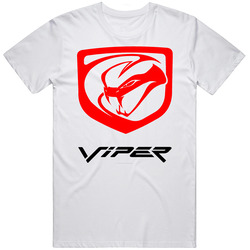 Dodge Viper Generation 5 Logo Retro Graphic Unisex Cotton White Classic T Shirt