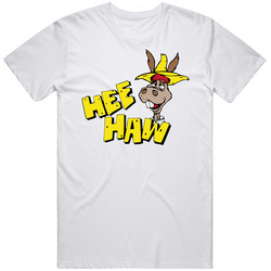 As Wh Hee Haw Retro Graphic Unisex Cotton White Classic T Shirt