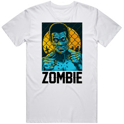 Korean Zombie Ufc Fan Retro Graphic Unisex Cotton White Classic T Shirt
