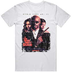 A Low Down Dirty Shame Comedy Film Poster Aged Look Retro Graphic Unisex Cotton White Classic T Shirt