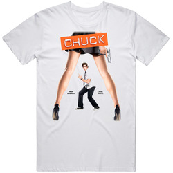 Chuck Tv Show Spy Comedy Retro Graphic Unisex Cotton White Classic T Shirt