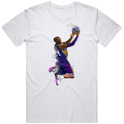 Kobe (black Mamba) - L.a Lakers Retro Graphic Unisex Cotton White Classic T Shirt
