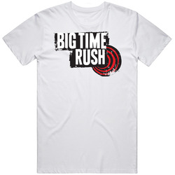 Big Time Rush Fictional Musican Character Fan Retro Graphic Unisex Cotton White Classic T Shirt