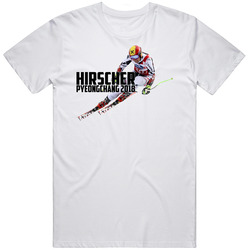 Marcel Hirscher Austria Alpine Skiing 2018 Olympic Athelete Fan Retro Graphic Unisex Cotton White Classic T Shirt