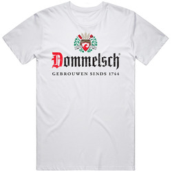 Dommelsch Ice Cool Beer Brand Logo Drinking Alcohol Retro Graphic Unisex Cotton White Classic T Shirt