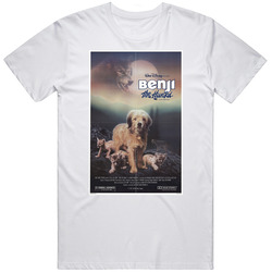 Benji The Hunted Best 80s Movie Retro Graphic Unisex Cotton White Classic T Shirt