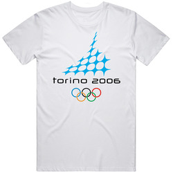 Torino Winter 2006 Olympics Retro Logo World Olympiad Event Retro Graphic Unisex Cotton White Classic T Shirt