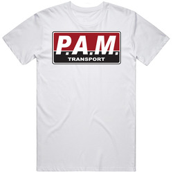 Pam Transportation Services Inc Nasdaq Company Logo Employee Fan Retro Graphic Unisex Cotton White Classic T Shirt