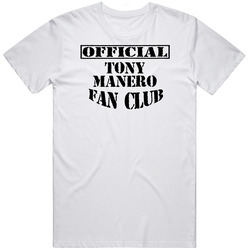 Tony Manero Official Fan Club Professional Golf Player Fan Retro Graphic Unisex Cotton White Classic T Shirt