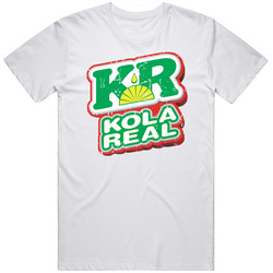 Kola Real Logo Popular Pop Soft Drink Company Brand Gift Retro Graphic Unisex Cotton White Classic T Shirt