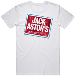 Jack Astor's Bar And Grill Cool Popular Food Drink Restaurant Brand Logo Gift Retro Graphic Unisex Cotton White Classic T Shirt
