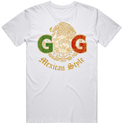 Ggg Mexican Style Putih Retro Graphic Unisex Cotton White Classic T Shirt