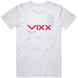 VIXX All Member printed sign kpop t-shirt tee shirts leo hongbin Retro Graphic Unisex Cotton White Classic T Shirt