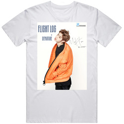 GOT7 FLY FLIGHT LOG : DEPARTURE MARK GRAPHIC TEE T-SHIRT KPOP BAMBAM Retro Graphic Unisex Cotton White Classic T Shirt